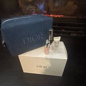 Christian Dior Beauty Gift Set with Denim Pouch